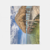 カリブの波止場 フリースブランケット (正面)