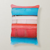 カリブの色 – 抽象芸術 アクセントクッション (裏面(縦))