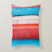 カリブの色 – 抽象芸術 アクセントクッション (正面(垂直))