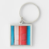 カリブの色 – 抽象芸術 キーホルダー (正面)