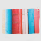 カリブの色 – 抽象芸術 ゴルフタオル (横)