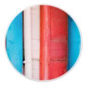 カリブの色 – 抽象芸術 セラミックノブ (正面)