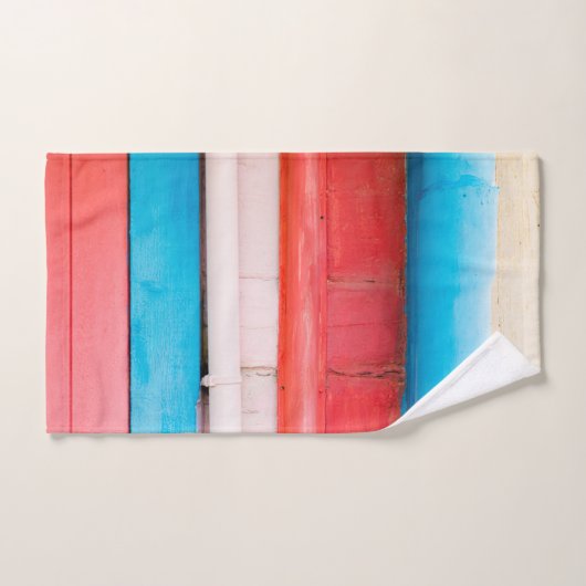 カリブの色 – 抽象芸術 バスタオルセット (ハンドタオル)