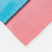 カリブの色 – 抽象芸術 フリースブランケット (角)