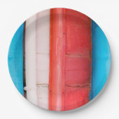 カリブの色 – 抽象芸術 ペーパープレート (正面)