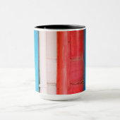 カリブの色 – 抽象芸術 マグカップ (中央)