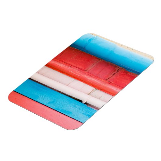 カリブの色 – 抽象芸術 マグネット (左側)