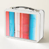 カリブの色 – 抽象芸術 メタルランチボックス (裏面)