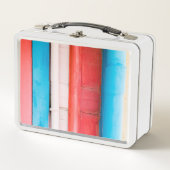 カリブの色 – 抽象芸術 メタルランチボックス (正面)