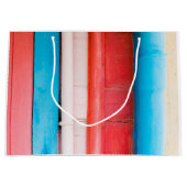 カリブの色 – 抽象芸術 ラージペーパーバッグ (正面)