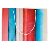 カリブの色 – 抽象芸術 ラージペーパーバッグ (裏面)