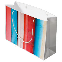 カリブの色 – 抽象芸術 ラージペーパーバッグ