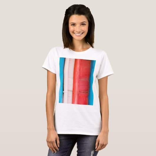 カリブの色 – 抽象芸術 Tシャツ (正面フル)