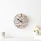 カリブの英国のコロニー、パブの地図。 によって ラウンド壁時計 (ホーム)