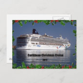 カリブの2011年クリスマスクルーズ シーズンポストカード (正面/裏面)