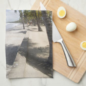 カリブの – トリニダード – Manzanillaビーチオン キッチンタオル (四つ折り)