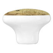 カリブの – 古いマップ セラミックノブ (側面)