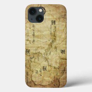 カリブの – 古いマップ iPhone 13ケース