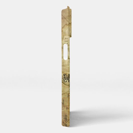 カリブの – 古いマップ iPhoneケース (右側面)