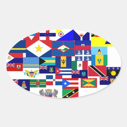 カリブの 楕円形シール (正面)