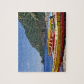 カリブのBWI、セントルシア、帆船、ソフリエール。 ジグソーパズル (縦)