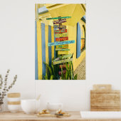 カリブのTiki Sign"写真 ポスター (キッチン)