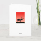 カリブアットサンセット – オリジナルワイルドライフアート カード (裏面)