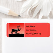 カリブアットサンセット – オリジナルワイルドライフアート ラベル (インサイチュ)