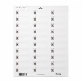 カリブクリスマス差出人住所ラベル ラベル (フルシート)