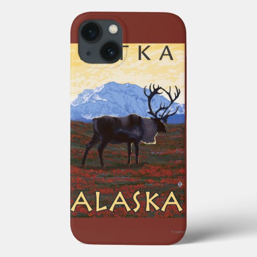 カリブシーン – アラスカ,シトカ Case-Mate iPhoneケース (裏面)