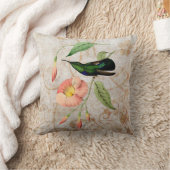 カリブハミングバードヴィンテージグランジ装飾用クッション クッション (ブランケット)