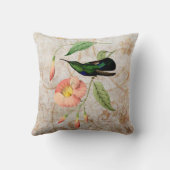 カリブハミングバードヴィンテージグランジ装飾用クッション クッション (裏面)