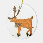カリブーのオーナメント セラミックオーナメント (左)