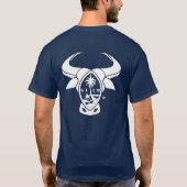 カリブーのグアムのシールのワイシャツの暗闇 Tシャツ (裏面)