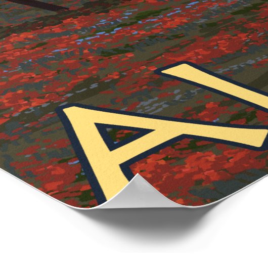 カリブーのシーン – アラスカ,カトマイ ポスター (角)