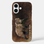 カリブーの毛皮の上のコディアックグリズリー Case-Mate iPhoneケース (裏面)