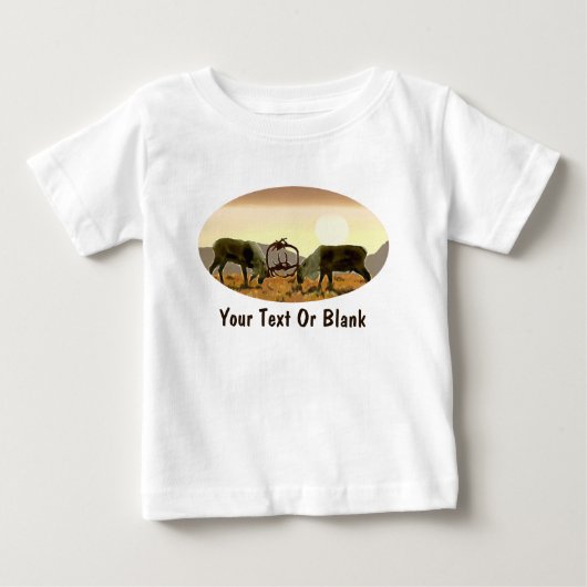カリブーの決闘 ベビーTシャツ (正面)