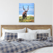 カリブーまたはトナカイ |アラスカ,デナリ国立公園 キャンバスプリント (インサイチュ (寝室))