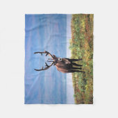 カリブーまたはトナカイ |アラスカ,デナリ国立公園 フリースブランケット (正面)