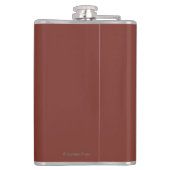 カリブー場面- Cordova、アラスカ フラスク (裏面)