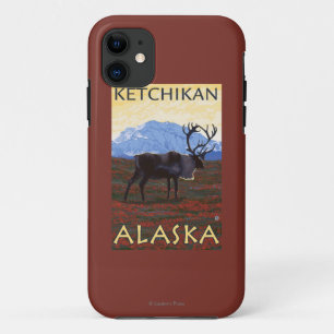 カリブー場面- Ketchikan、アラスカ iPhone 11 ケース