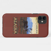 カリブー場面- Ketchikan、アラスカ Case-Mate iPhoneケース (裏面(横))
