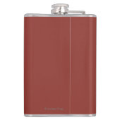 カリブー場面- Skagway、アラスカ フラスク (裏面)