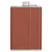 カリブー場面- Wrangell、アラスカ フラスク (裏面)