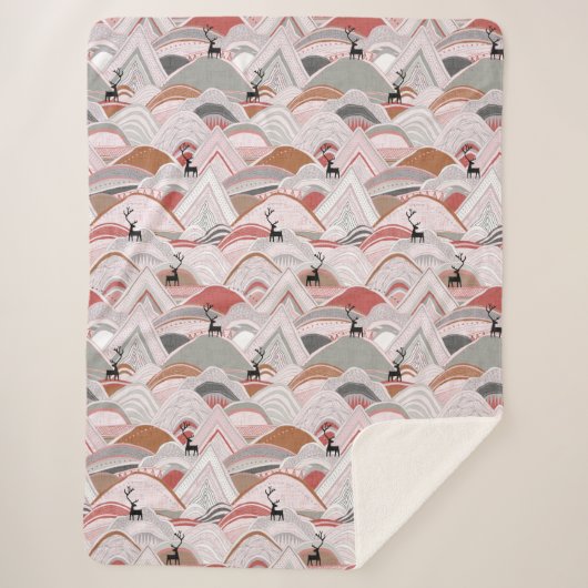 カリブー山脈シエナ シェルパブランケット (正面)