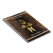 カリブー毛のフラクタルイヌイットハンター ノートブック (右側)