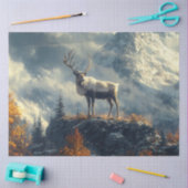 カリブー絵を描オン・ザ・マウンテン 薄葉紙 (クラフト)