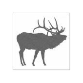 カリブー鹿のブリング、呼び出し、大きなエルクのアントラーのバック ラバースタンプ (インプリント)