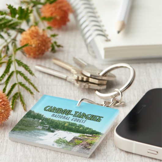 カリブー・タルギー国立森林アイダホ キーホルダー (正面右)
