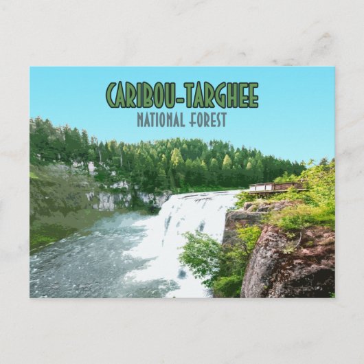 カリブー・タルギー国立森林アイダホ ポストカード (正面)